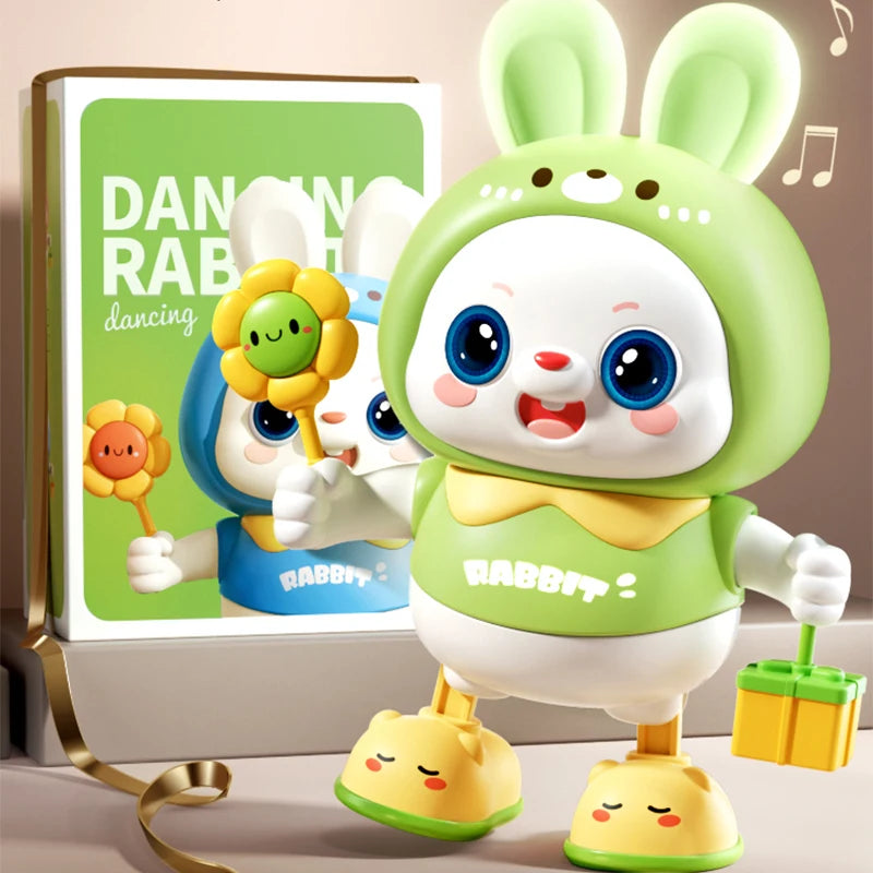 Children Cute Rabbit Electronic Toy Pet With Music Light Animal Game Frog Walking Dance Moving Kid Toys 3 Year Gifts