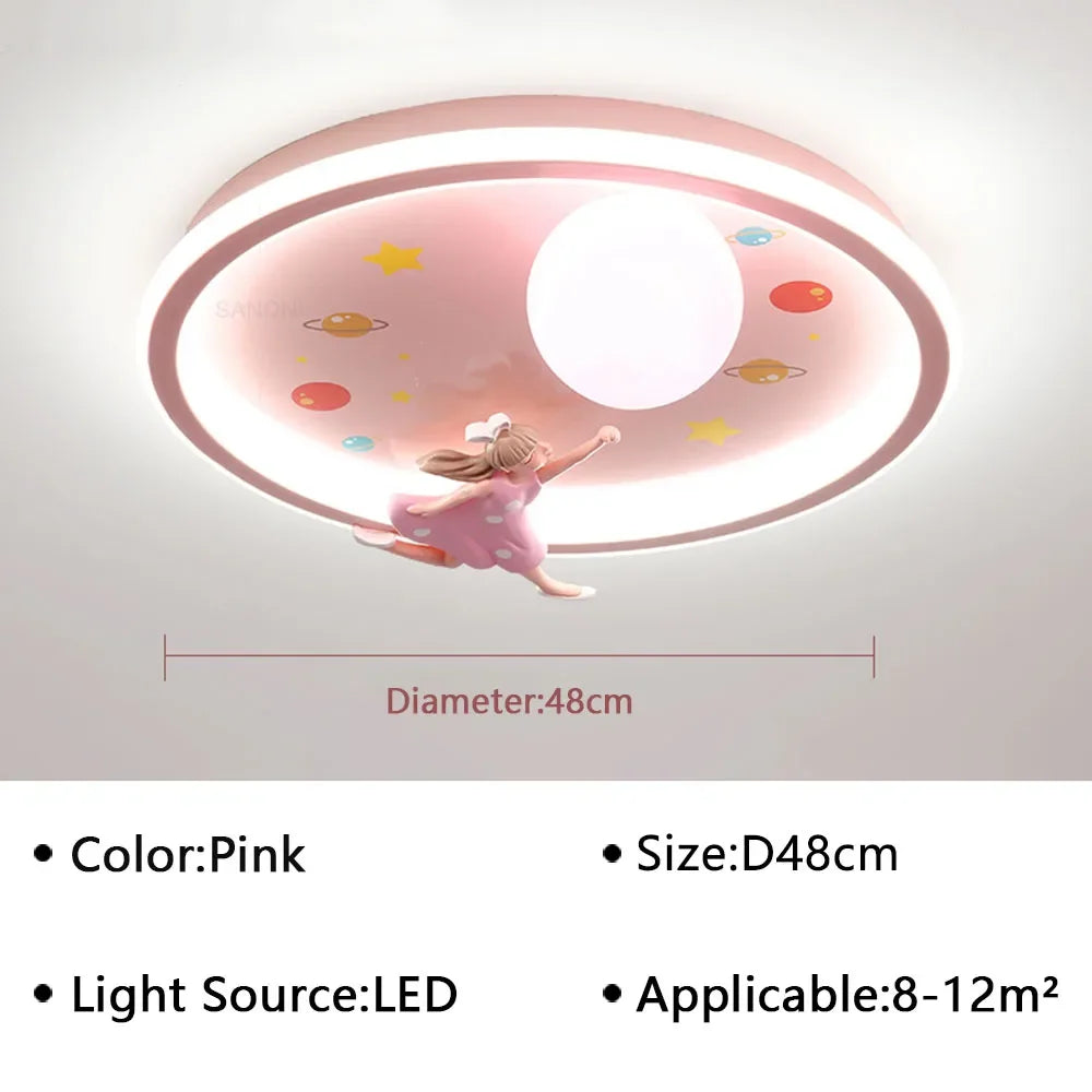 Modern cartoon LED lights children's rooms ceiling lights bedrooms study rooms creative home decoration indoor lighting fixtures