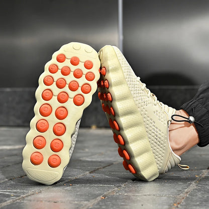 Brand Men Casual Shoes Thick Sole Soft Fashion Sneakers Summer Breathable Male Walking Shoes