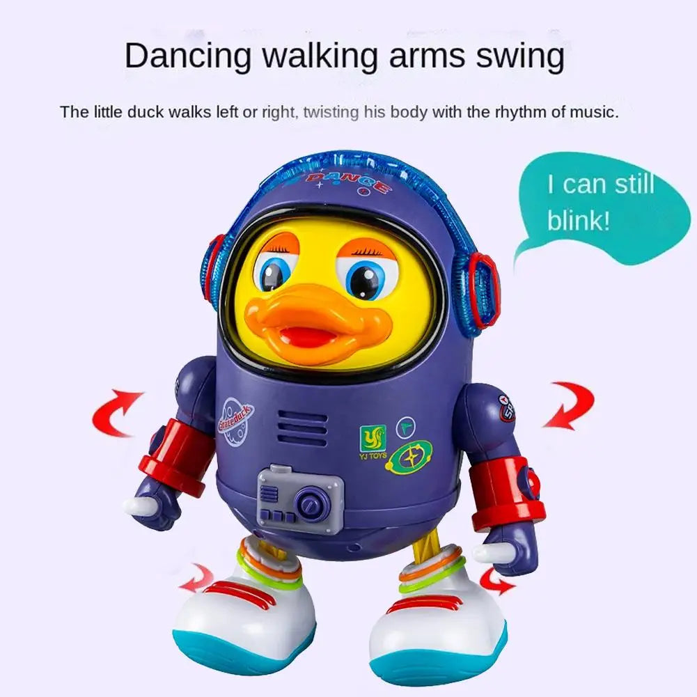Baby Duck Toy Musical Interactive Toy Dancing Space Duck With Music Light For Boys And Girls Holiday Gifts﻿