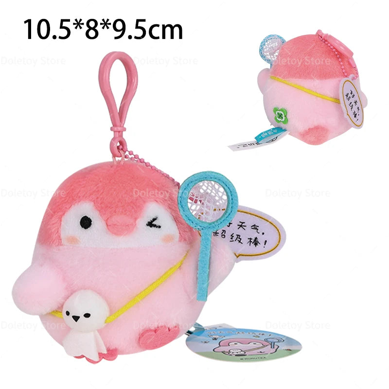 22 Styles Cute Penguin Plush Key Ring Tourist Hat Penguin Keychain For Girls Gifts Creative School Bag Keychain