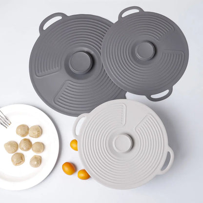 Food Grade Silicone Fresh-keeping Cover Circular Seal Spill-proof Lid Multi-functional High Temperature Resistance and Pot Cover