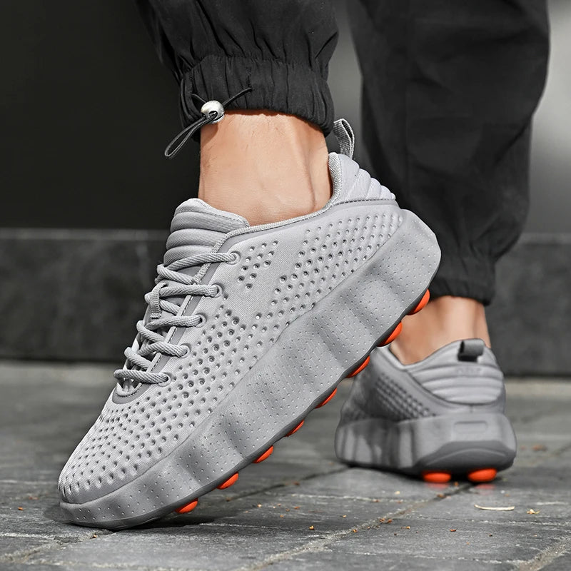 Brand Men Casual Shoes Thick Sole Soft Fashion Sneakers Summer Breathable Male Walking Shoes