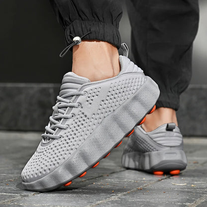 Brand Men Casual Shoes Thick Sole Soft Fashion Sneakers Summer Breathable Male Walking Shoes