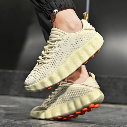 Brand Men Casual Shoes Thick Sole Soft Fashion Sneakers Summer Breathable Male Walking Shoes