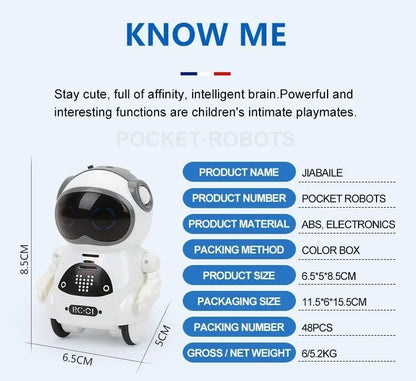 Electronic Toy Robot Smart AI Desktop Pet Emotional Intelligent Companion Touch Intractive Toys Adult Robots Fun Gifts