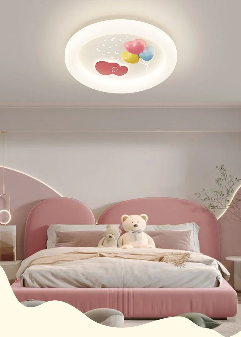 Modern Rocket Cloud Ceiling Lights Boys and Girls Bedroom Decor Light LED Warm Romantic Nursery Children's Room Ceiling Lamps