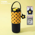 Cute Tumbler 750ML Water Bottle 316 Stainless Steel Vacuum Thermos Bottle Insulated Portable Thermos Cup Gift For Woman Girl