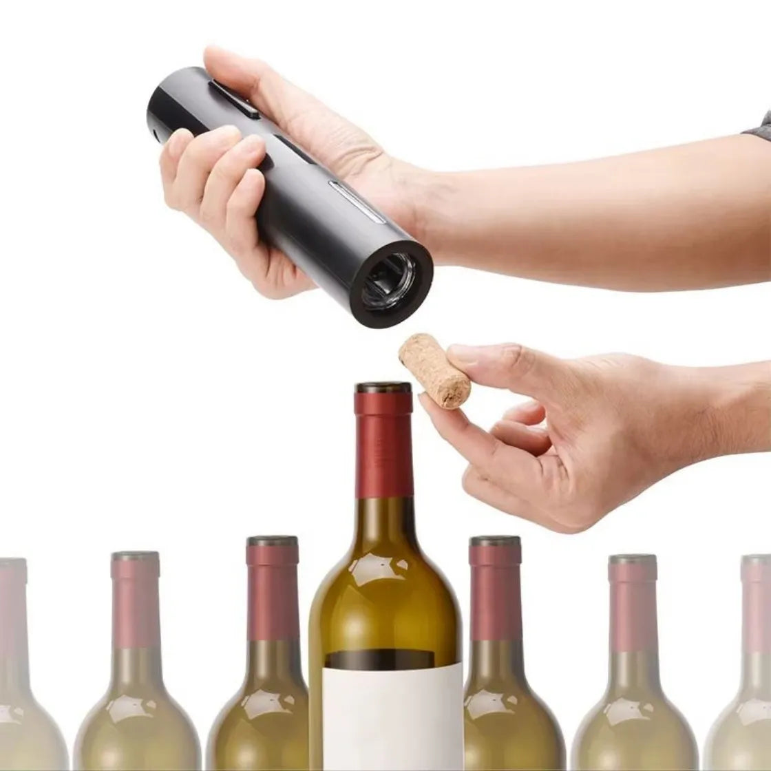 Electric Wine Bottle Opener Automatic Red Wine Corkscrew Wine Opener Wine Tools Kitchen Products Performance Plastic