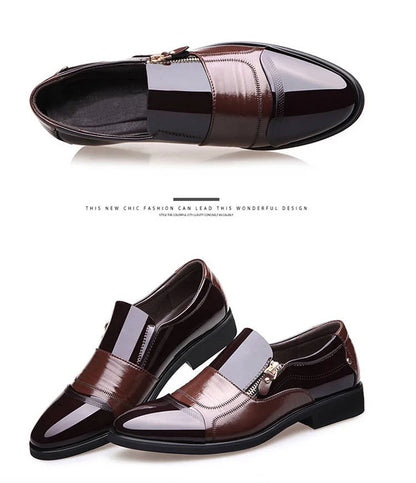 Shoes for Men Shoes Leather Shoes Business Dress Shoes All-Match Casual Shock-Absorbing Wear-Resistant Footwear Chaussure Homme