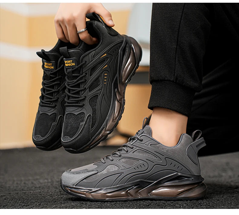 Men Shoes 2026 Casual Walk Air Cushion Marathon Breathable Lightweight Women's Comfortable Athletic Nonskid Sneakers