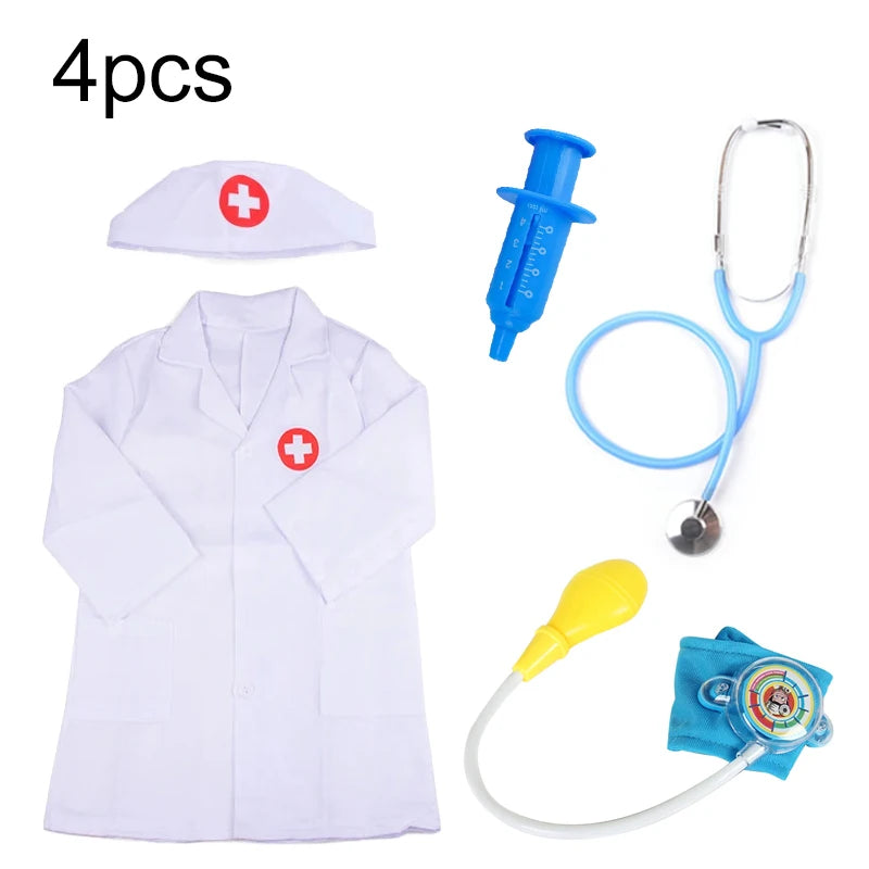 Children Simulation Doctor Toys Pretend Play Plastic Gift for Fun Role Playing Game Dress Up Costume Birthday Presents TMZ
