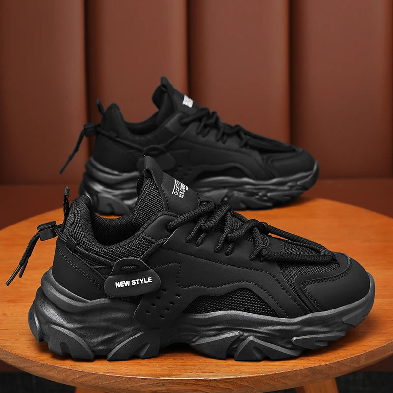 Mens Shoe Breathable Thick Soled Casual Sneakers Outdoor Running Four Seasons New Tennis Men Soft Soles Comfort Male Sneakers