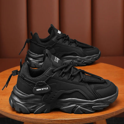 Mens Shoe Breathable Thick Soled Casual Sneakers Outdoor Running Four Seasons New Tennis Men Soft Soles Comfort Male Sneakers