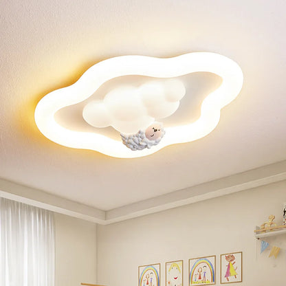 Cloud Light LED Children's Room Baby Room Ceiling Lights Modern Cream Style Nursery Decor Bedroom Cloud Ceiling Lamps