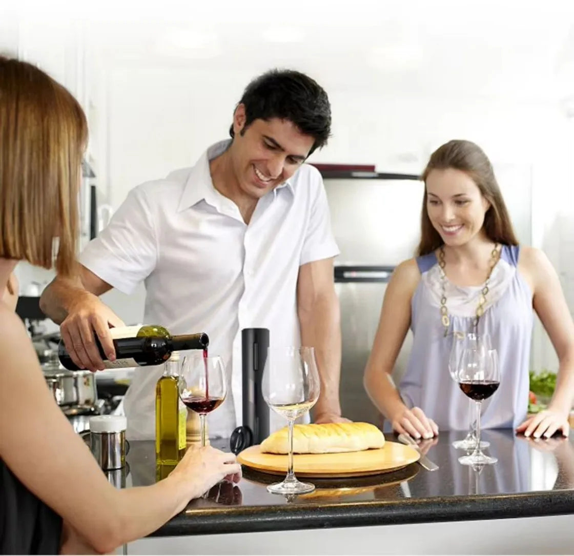 Electric Wine Bottle Opener Automatic Red Wine Corkscrew Wine Opener Wine Tools Kitchen Products Performance Plastic