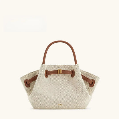 Women's Dumpling Bag Large Capacity Tote Bag Casual Shoulder Handbag 2026 New Fashion Solid Color Top-handle Bag for Work Travel