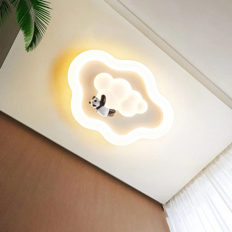 Cloud Light LED Children's Room Baby Room Ceiling Lights Modern Cream Style Nursery Decor Bedroom Cloud Ceiling Lamps
