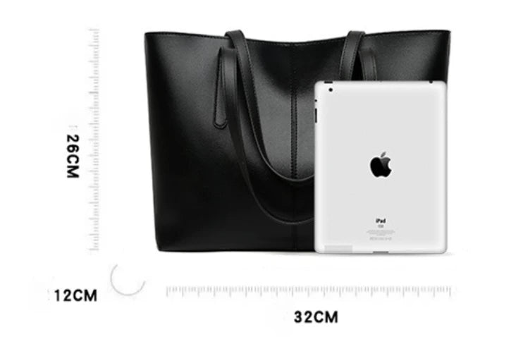 Women's Tote Bags Simple Large Capacity Female Shoulder Bag Solid Color Commuter Leather Hand Bags Ladies Top Handle Bags