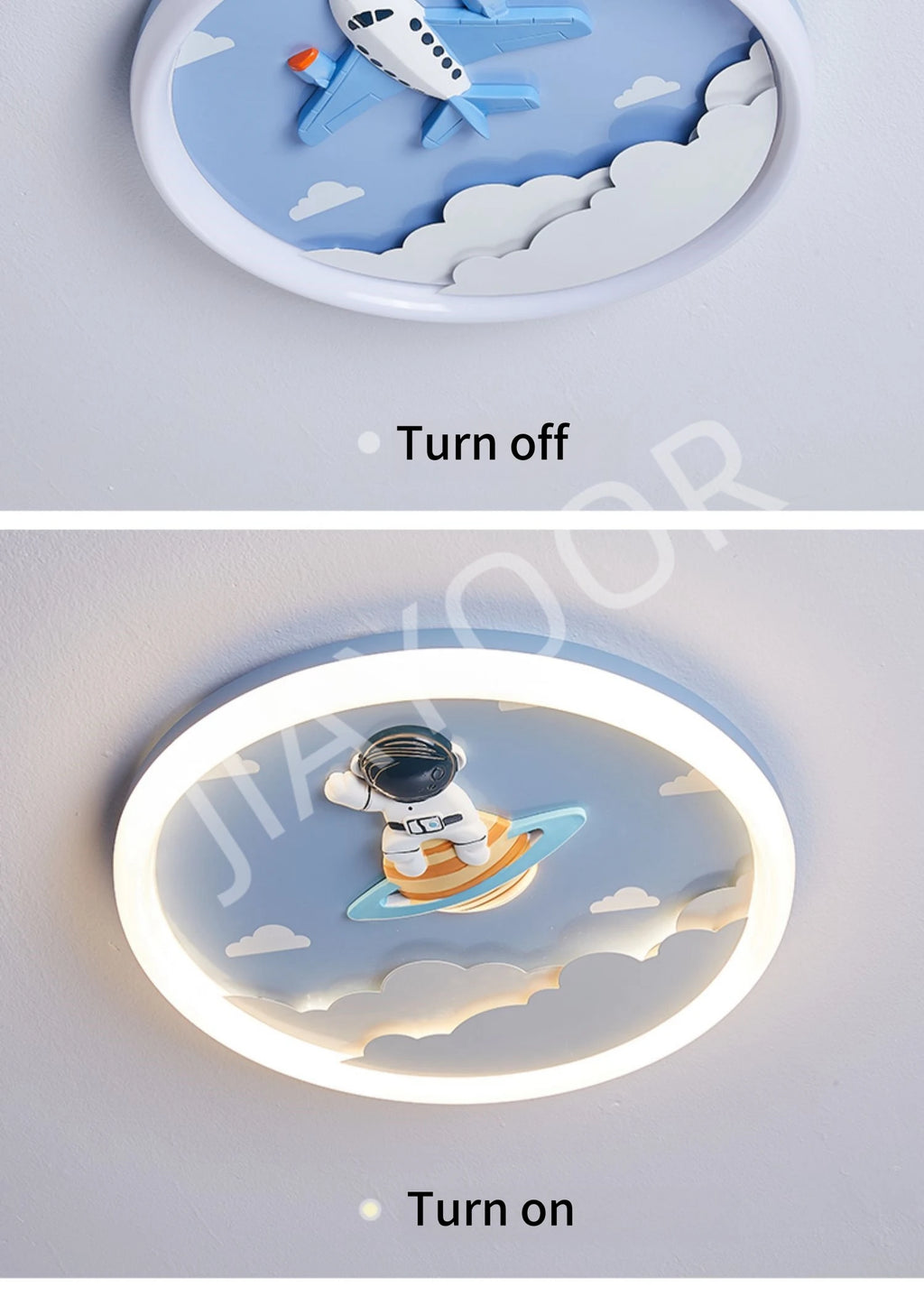 Modern Cute LED Ceiling Lamp For Kids Children's Room Bedroom Chandelier Light Interior Home Decoration Lustre Lighting Fixtures