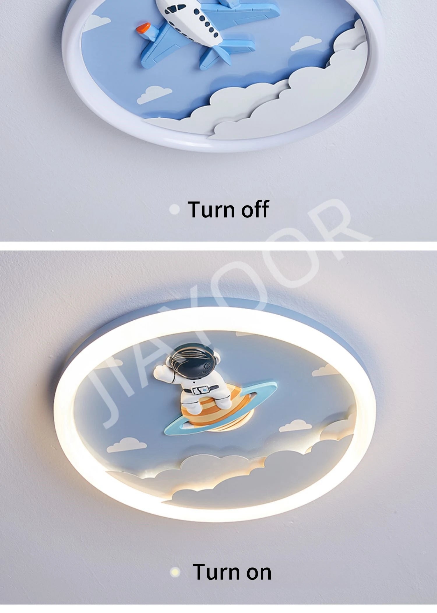 Modern Cute LED Ceiling Lamp For Kids Children's Room Bedroom Chandelier Light Interior Home Decoration Lustre Lighting Fixtures