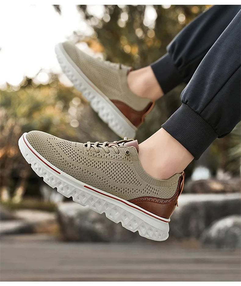 Men Sneakers New Men Mesh Casual Shoes Fashion Lightweight Breathable Soft Soled Shoes Summer Outdoor Sports Fitness Large Size