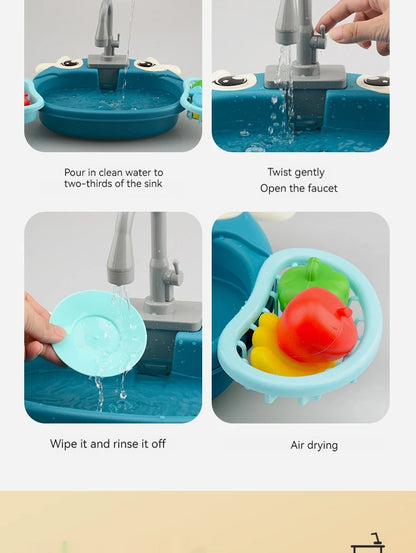√Choice Play House Toys Pretend Play Children's Kitchen Wash Basin Sink Kids Kitchen Set Toy For Boys Girls Kids Gifts