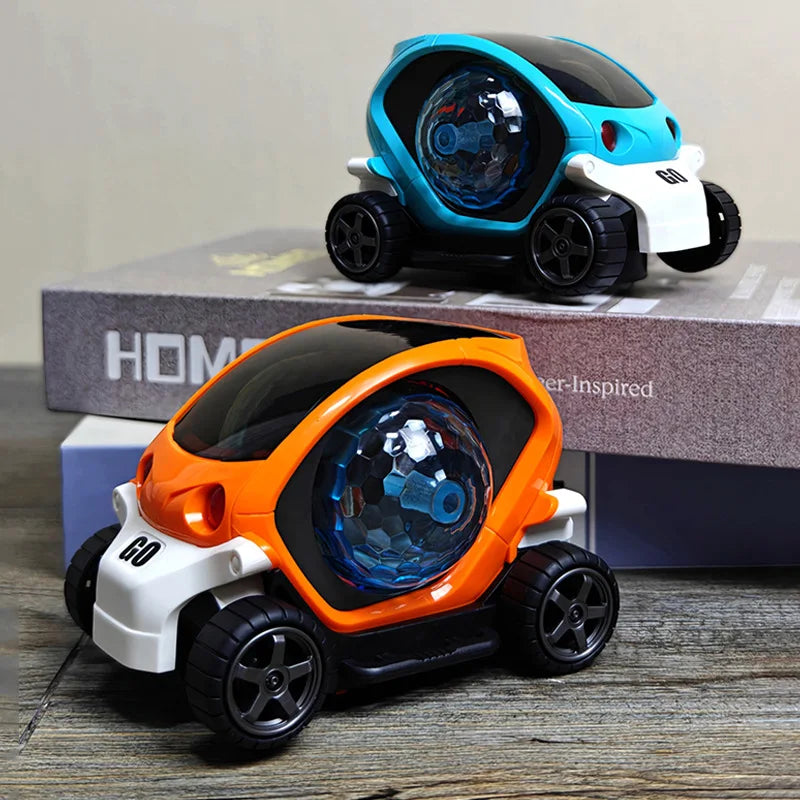 Electric Turn To Music Lights Dazzling Toy Car Model Boy Birthday Holiday Best Gift