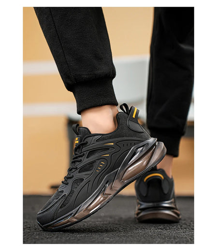Men Shoes 2026 Casual Walk Air Cushion Marathon Breathable Lightweight Women's Comfortable Athletic Nonskid Sneakers