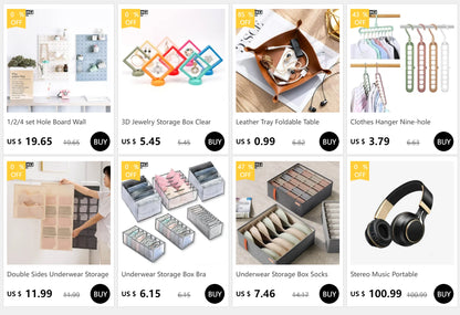 Clothes Hanger Nine Hole Wardrobe Organizer Space Saving Home Household Multi-Functional Drying Rack Plastic Storage