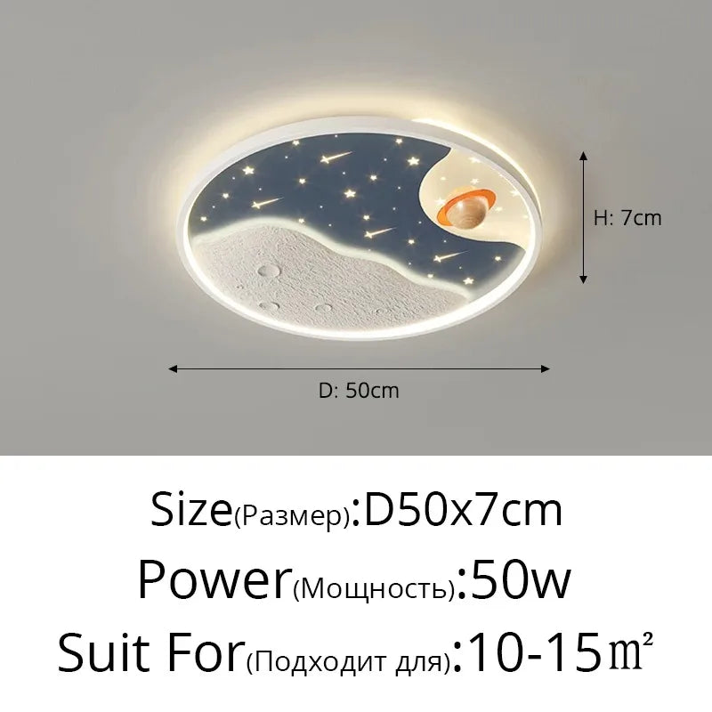 LED moon Astronaut Light Fantastic Eye Care living room bedroom girl lamp  Princess light