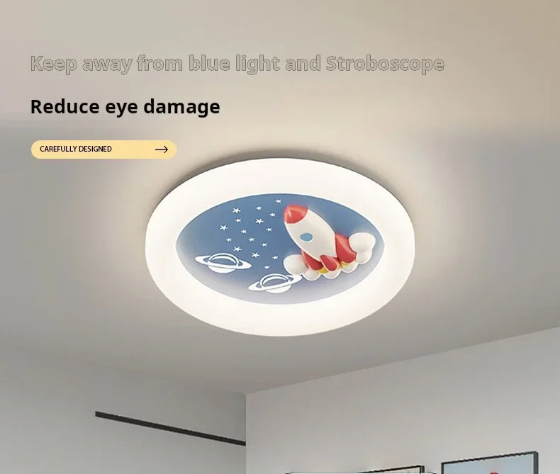 Modern Rocket Cloud Ceiling Lights Boys and Girls Bedroom Decor Light LED Warm Romantic Nursery Children's Room Ceiling Lamps