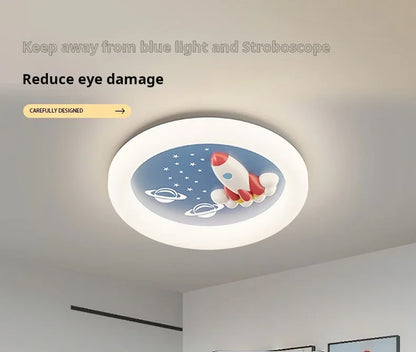 Modern Rocket Cloud Ceiling Lights Boys and Girls Bedroom Decor Light LED Warm Nursery Children's Room Ceiling Lamps