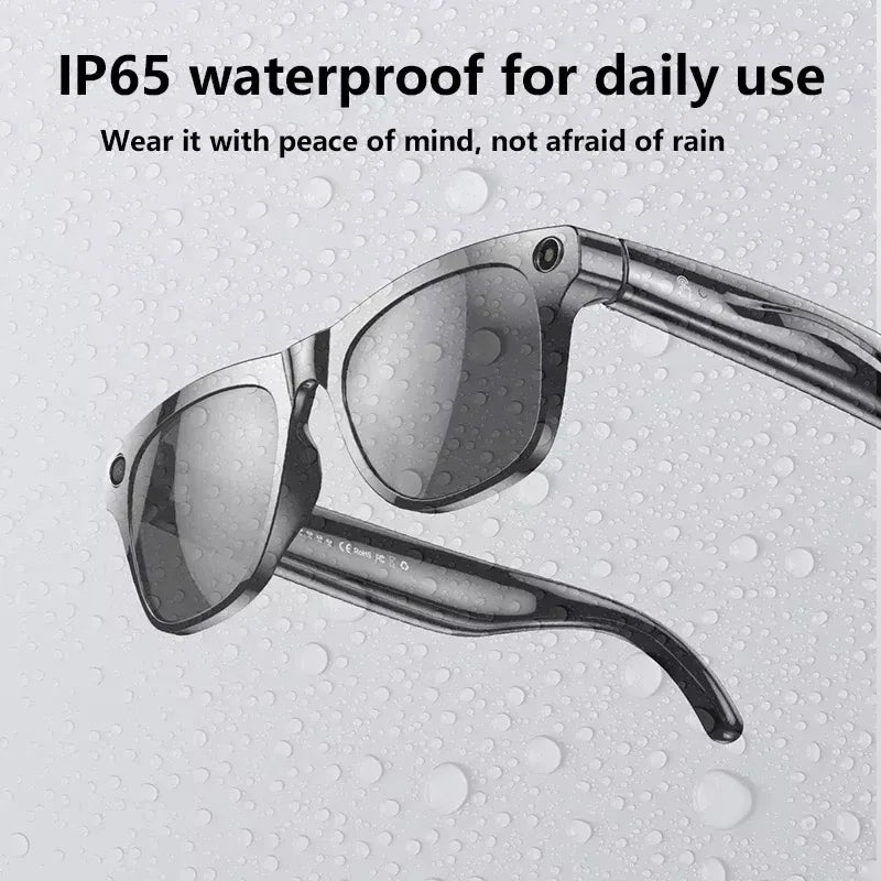 Lenovo 2026 New 8K Bluetooth AI Glasses 1200MP HD Camera Chat GPT Voice Assistant Music Player Translate Call Smart Sunglasses