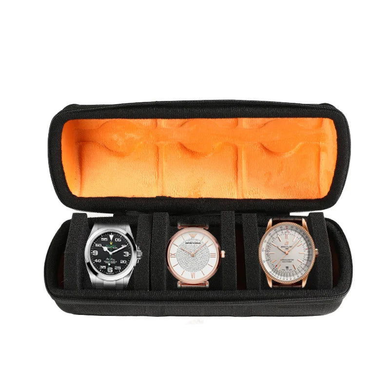 Watch Box Organizer For Men or Women Watch Travel Case Portable Storage Watch Display Holder for Wristwatches and Smart Watches