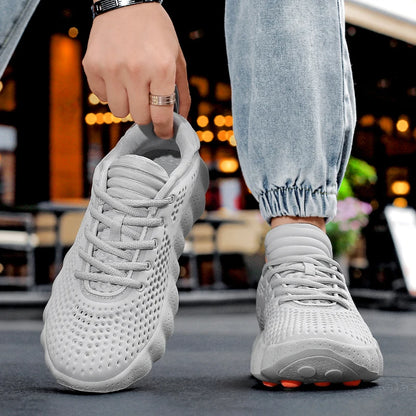 Brand Men Casual Shoes Thick Sole Fashion Sneakers Summer Breathable Male Walking Shoes  Mens Shoes