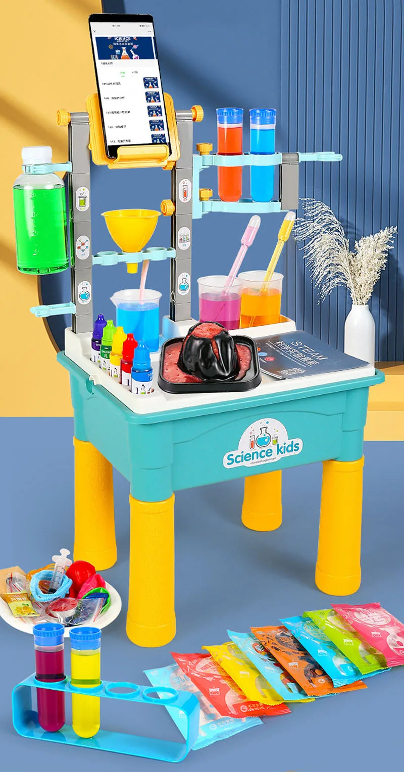Kids Science Laboratory Teaching Aids Toys Kit Educational Toys For Children Chemical Tools Table STEM Toys Funny Learning Toy