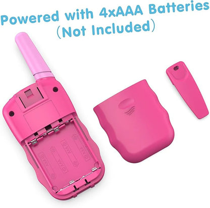 Walkie Talkies for 3-12 Year Old Girls Boys Toys with Backlit LCD Flashlight, 3 Miles Range for Outside, Camping, Hiking
