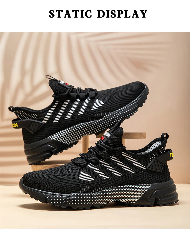 Men's Sneakers Running Shoes for Men Lightweight High Quality Mens Shoes Casual Sneaker Lace-Up Summer Sports Tennis Shoe