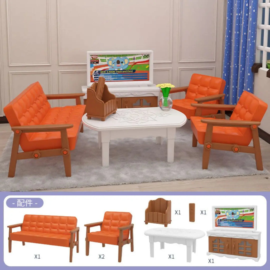 Mini supermarket shopping games dollhouse furniture accessories Intellectual education toys for kid family interaction toys