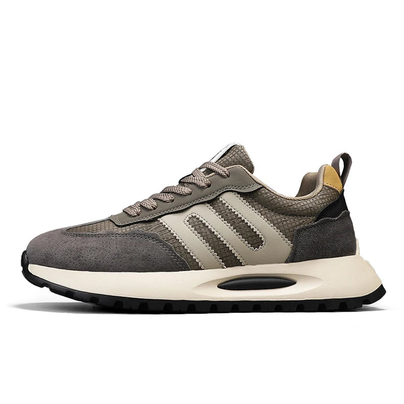 Men's shoes with a high-end feel, 2025 new trendy brand, spring and autumn season, teenage student sports running shoes, stylish