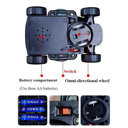 Electric Turn To Music Lights Dazzling Toy Car Model Boy Birthday Holiday Best Gift