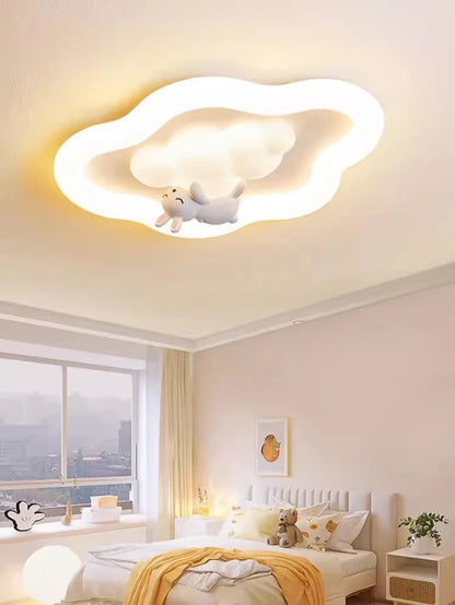 Cloud Light LED Children's Room Baby Room Ceiling Lights Modern Cream Style Nursery Decor Bedroom Cloud Ceiling Lamps