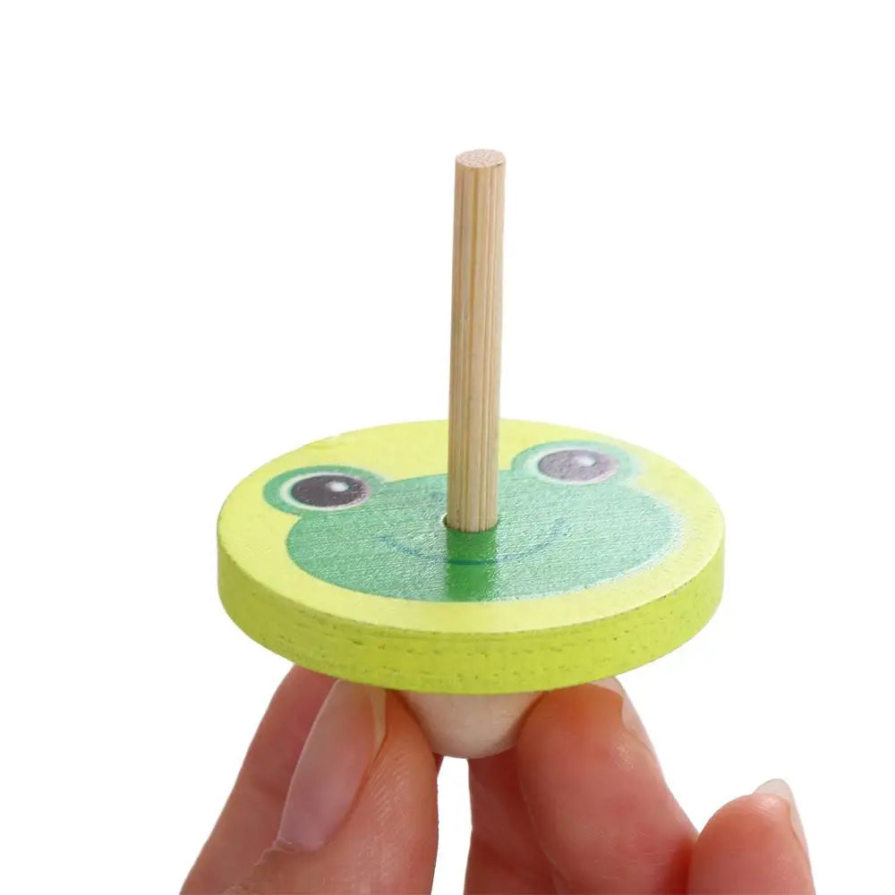 Game Spinning Top DIY Gyroscope Toys Desktop Spinning Top Wooden Rotate Gyro Wooden Gyro Toys Woode Spinning Top Toy