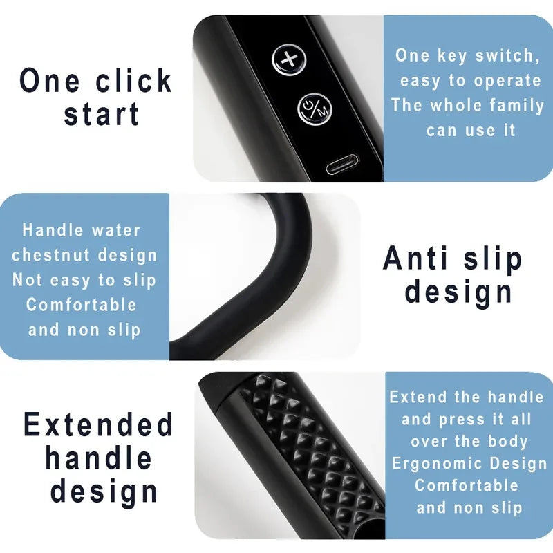 Smart Fascia Gun Electric Massager Hammer Electric Fascia Gun Home Handheld Hammer Back