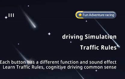 Toddler Racing Car Steering Wheel Toys Musical Electronic Adventure Game Simulated Driving Interactive Toy Gift for Kids Baby