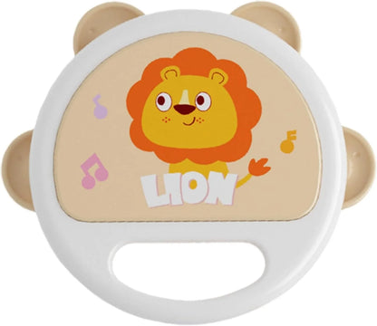 Baby Hand Drum Toys Montessori Musical Instruments Tambourine for Toddlers 1-3 Early Learning Percussion Music Toy