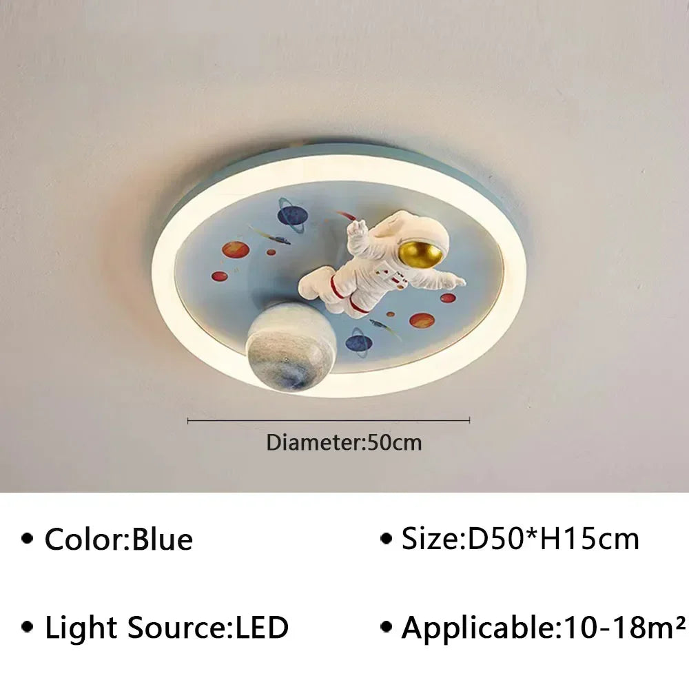 LED moon Astronaut Light Fantastic Eye Care living room bedroom girl lamp  Princess light