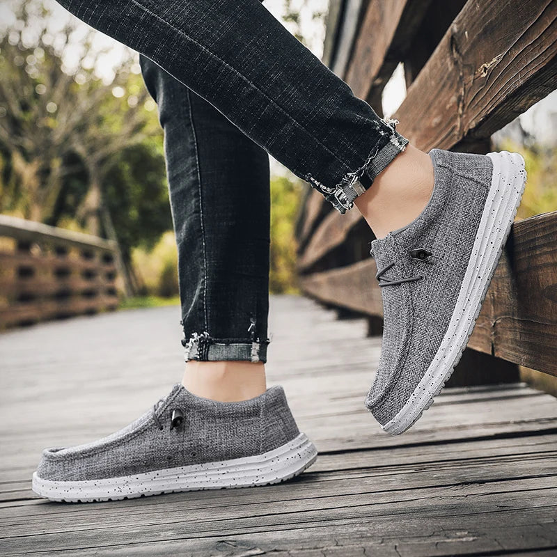 Mens Walking Shoes Breathable Mesh Ultra Light Sports Leisure Shoes No Lace Up Design Suitable Daily Walking Jogging Shoes