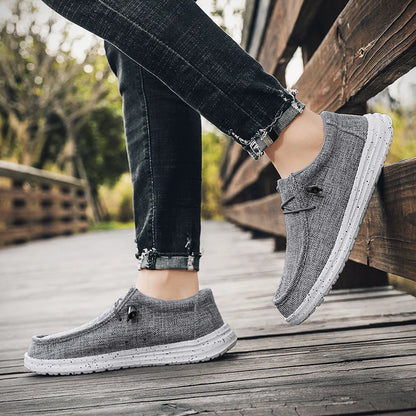 Mens Walking Shoes Breathable Mesh Ultra Light Sports Leisure Shoes No Lace Up Design Suitable Daily Walking Jogging Shoes